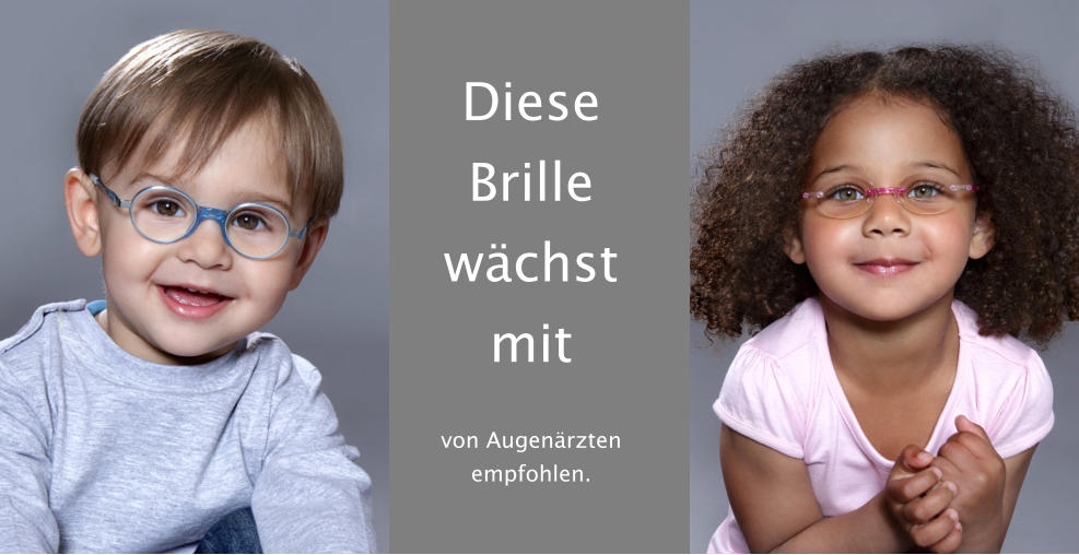 Diese Brille wächst mit  von Augenärzten empfohlen.