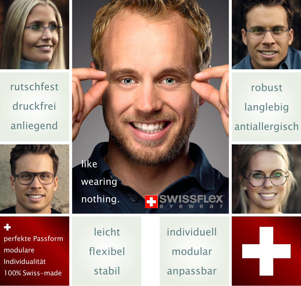 individuell modular anpassbar robust langlebig antiallergisch rutschfest druckfrei anliegend leicht fl exibel stabil like wearing nothing. perfekte Passform modulare Individualität 100% Swiss-made